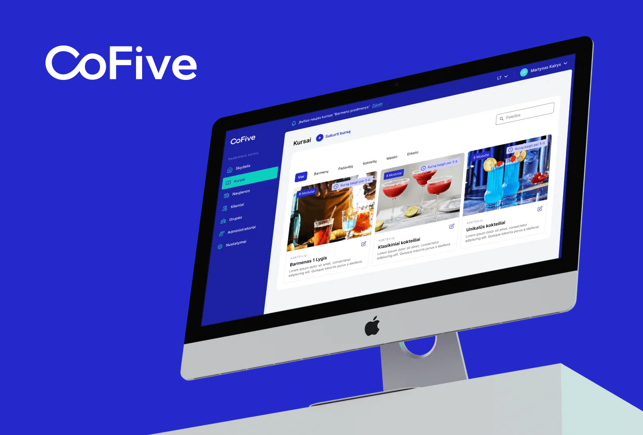 CoFive – personalo mokymų ir komunikacijos platforma